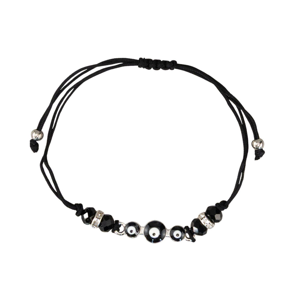 Evil Eye Knot Bracelet: Black