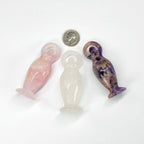 Crystal Gemstone Earth Goddess Stand - You Choose Stone: Crystal Quartz