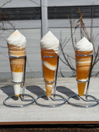 Wholesale 3-4 pcs Orange Calcite Ice Cream Cone w Stand