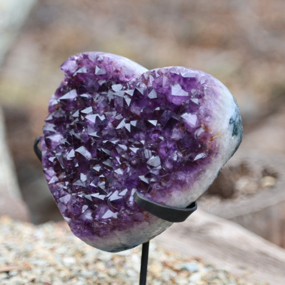 Amethyst Carved Heart