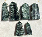 1 lb Natural Seraphinite Tower Obelisk Point Wand Crystal