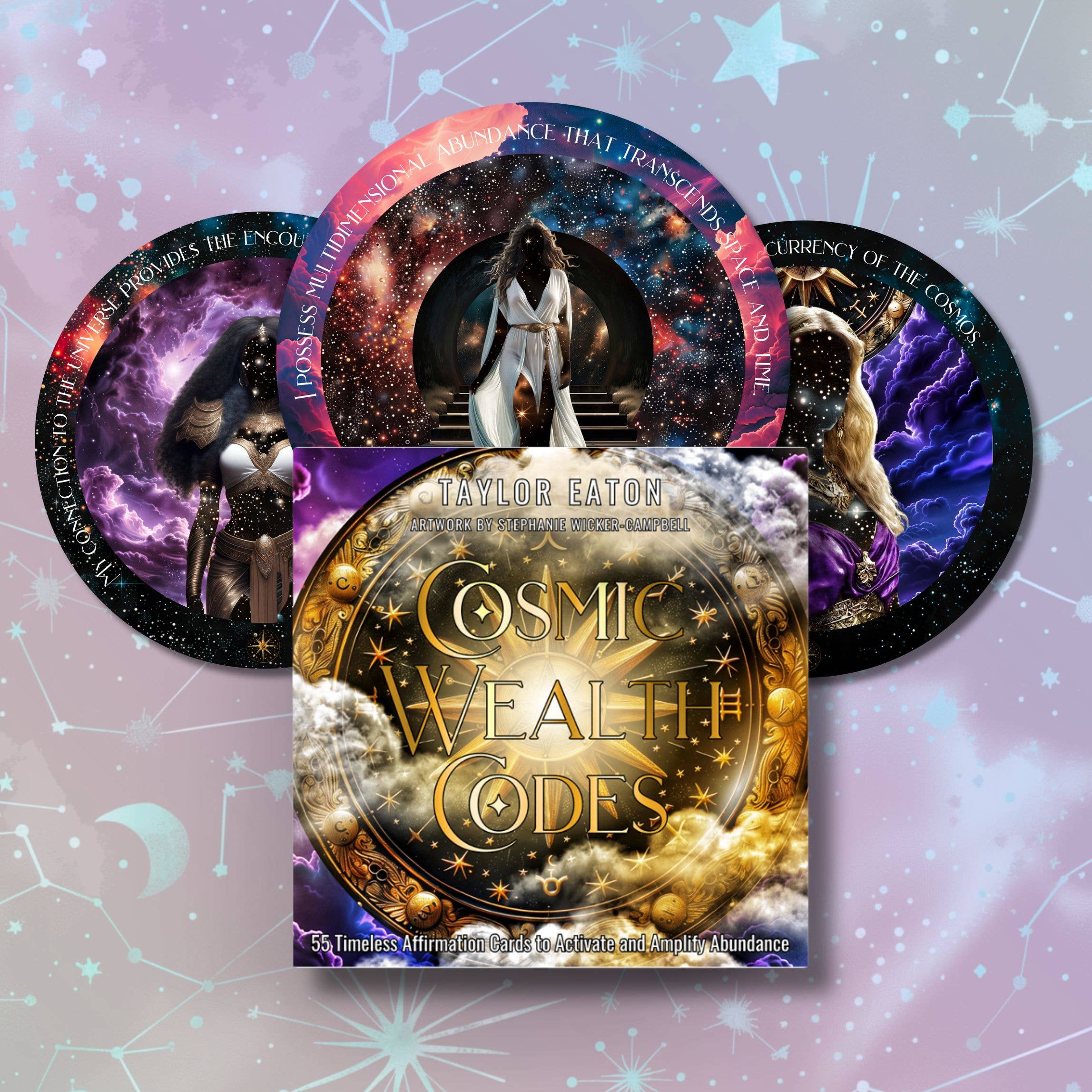 Cosmic Wealth Codes Affirmation Deck: 55 Cards for Abundance