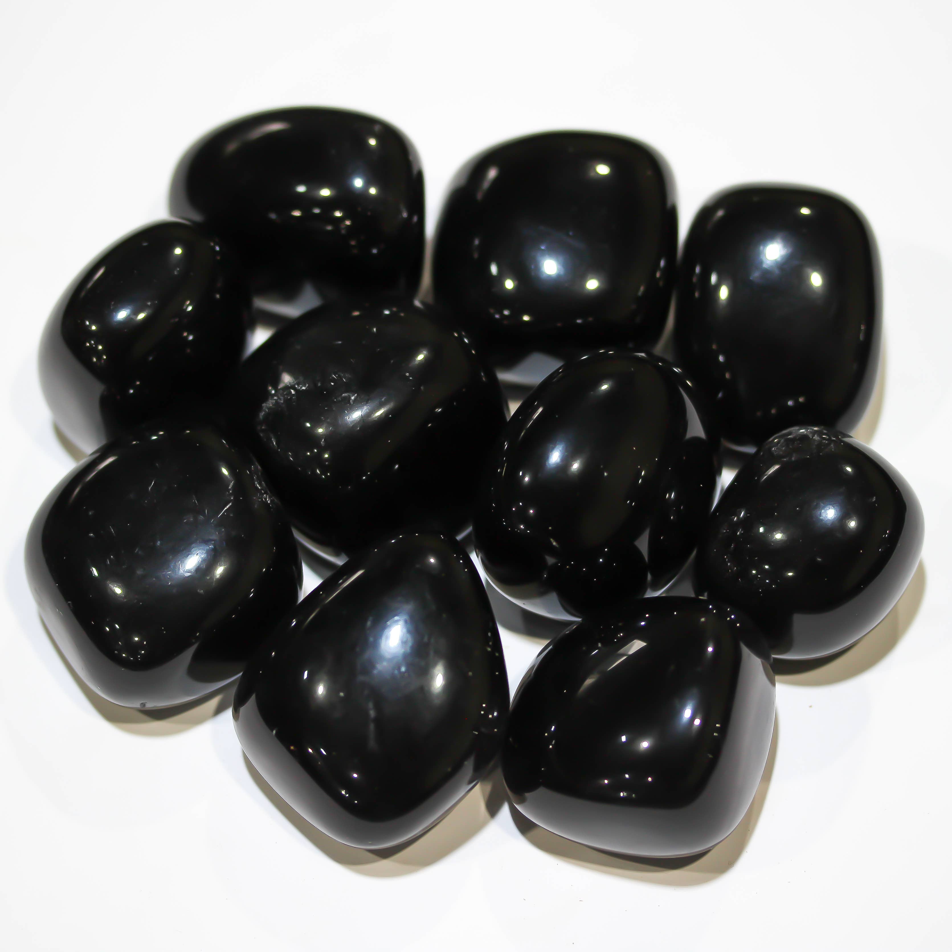 Black Obsidian Tumbled 30-45mm 1KG/2.2lbs