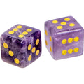 Gemstone Dice - Amethyst (Pair): Amethyst