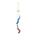 WIND CHIME/MOBILE - AGATE CHAKRA STARS & MOONS 27"