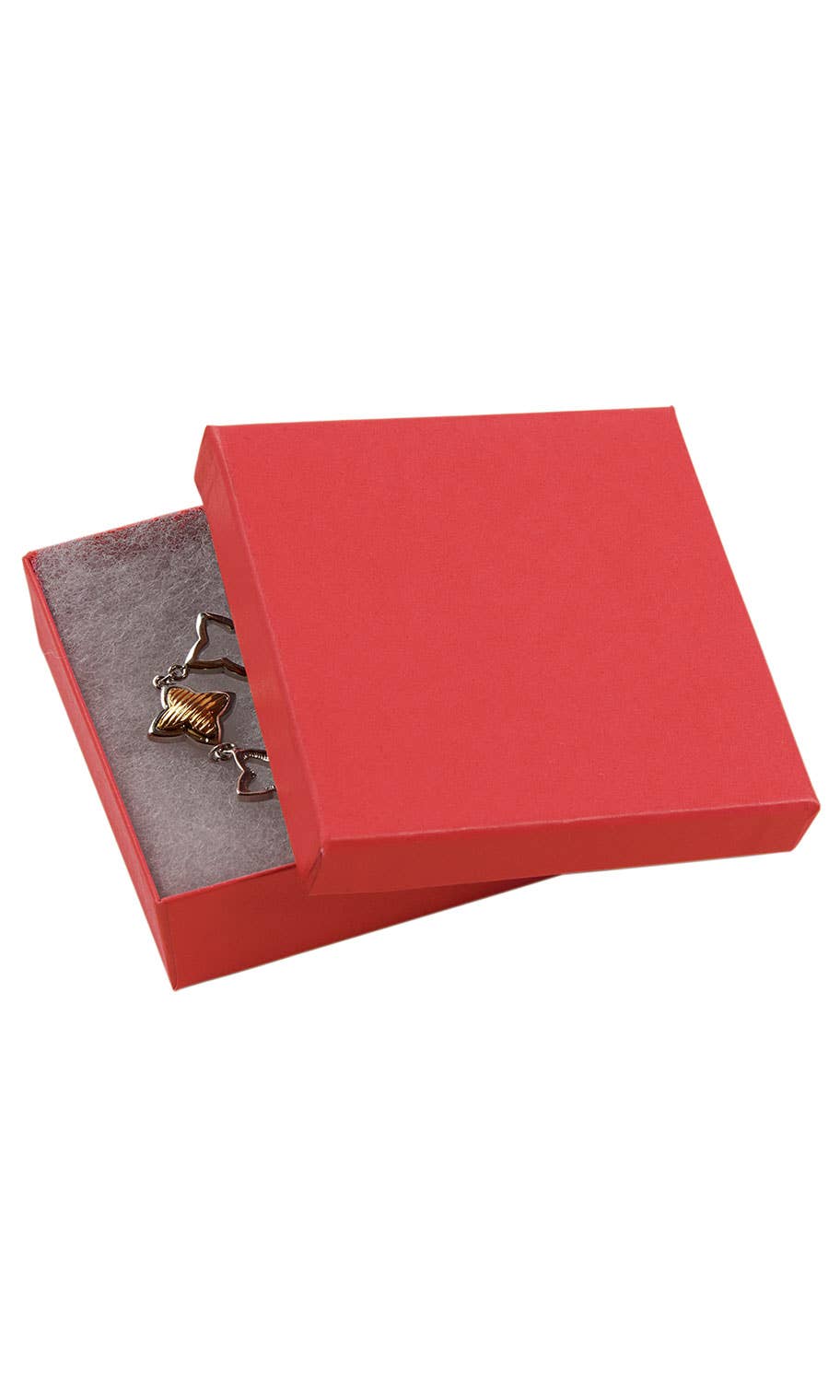 Cotton-Filled Jewelry Boxes: Kraft / Case of 100 / 5¼" × 3¾" × ⅞"