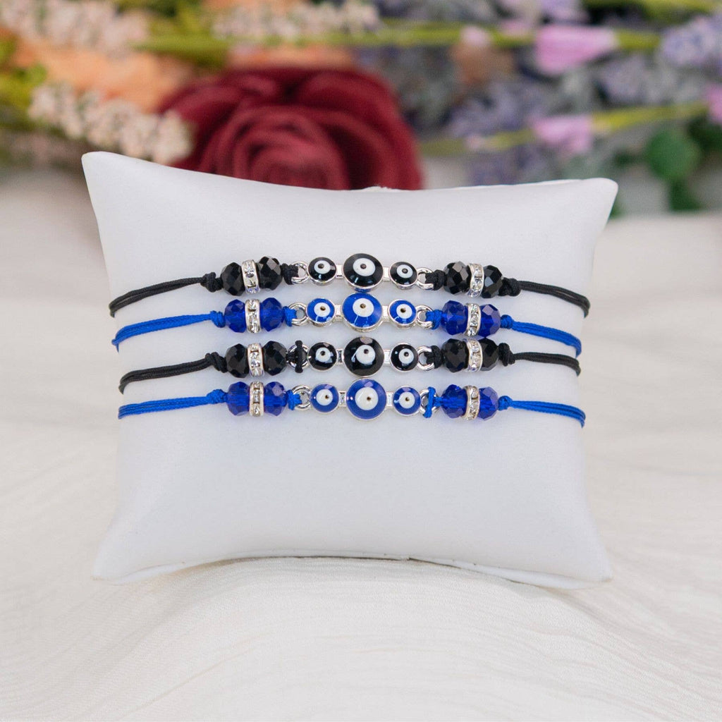 Evil Eye Knot Bracelet: Black