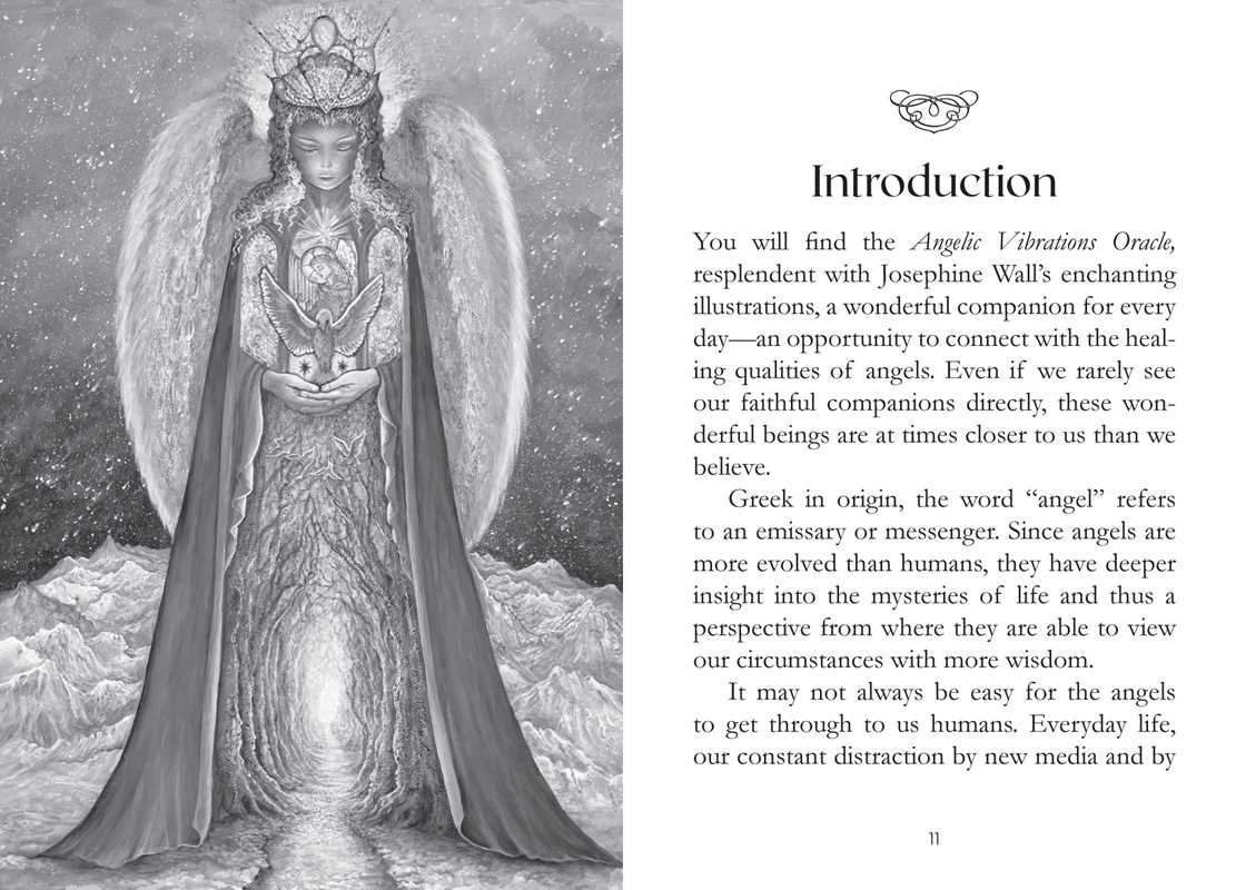 Angelic Vibrations Oracle by Josephine Wall: Flashcards 128 pages / English