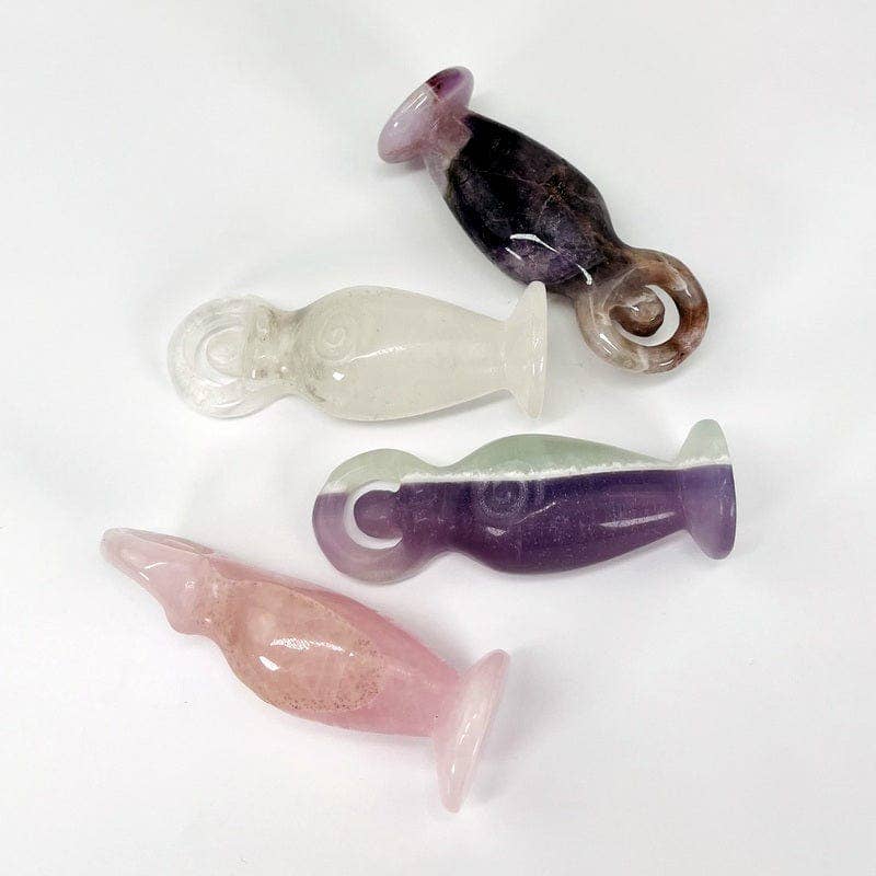 Crystal Gemstone Earth Goddess Stand - You Choose Stone: Crystal Quartz