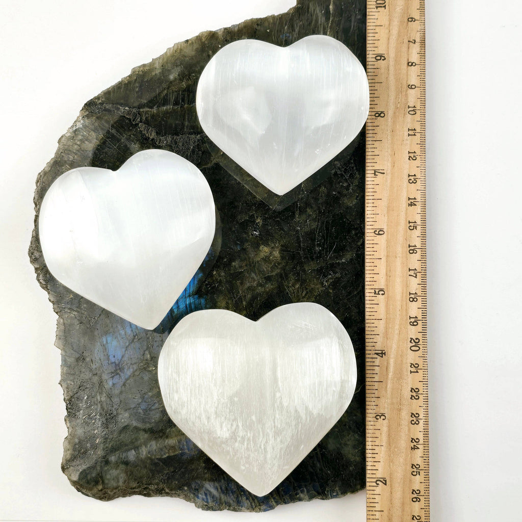 Selenite Crystal Heart  8-9 cm
