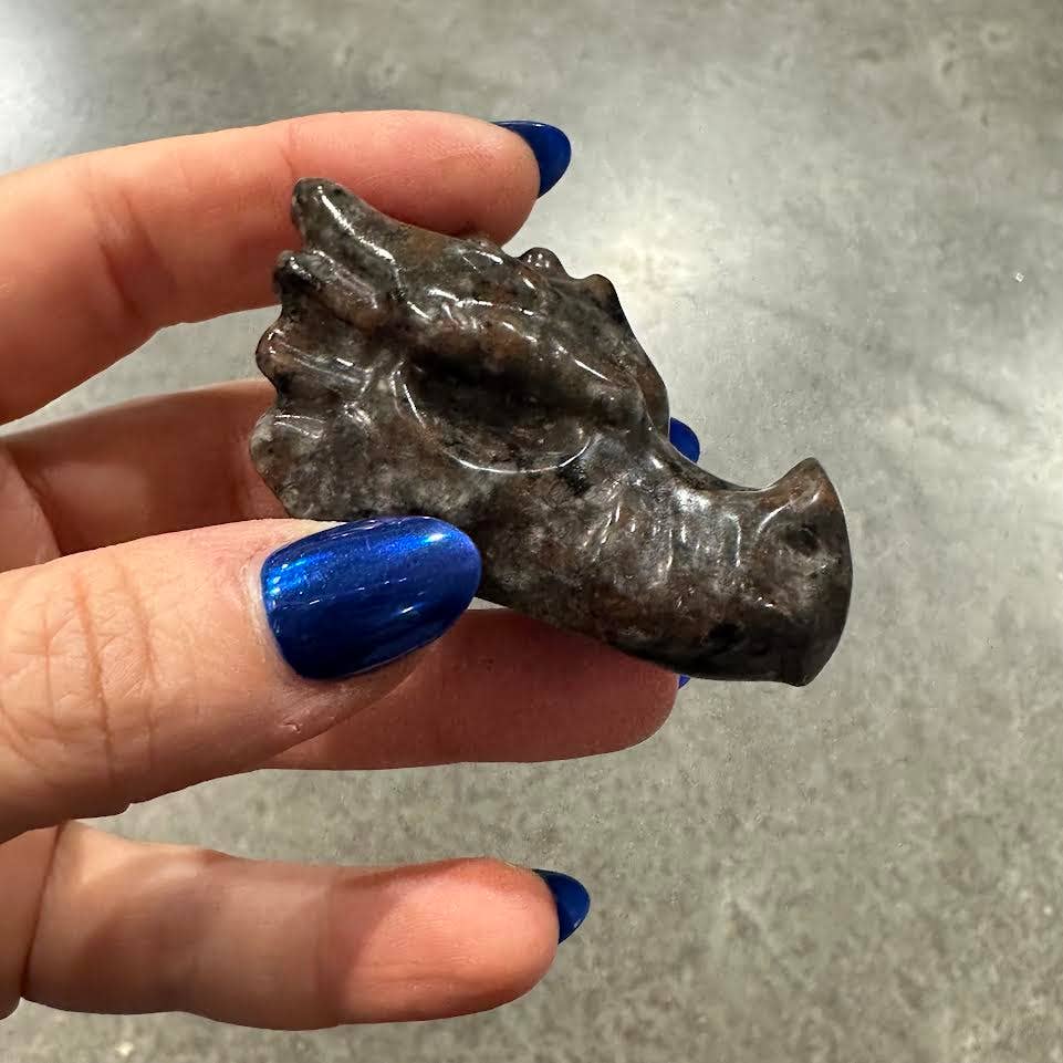 Yooperlite Dragon mini head - 1 pc
