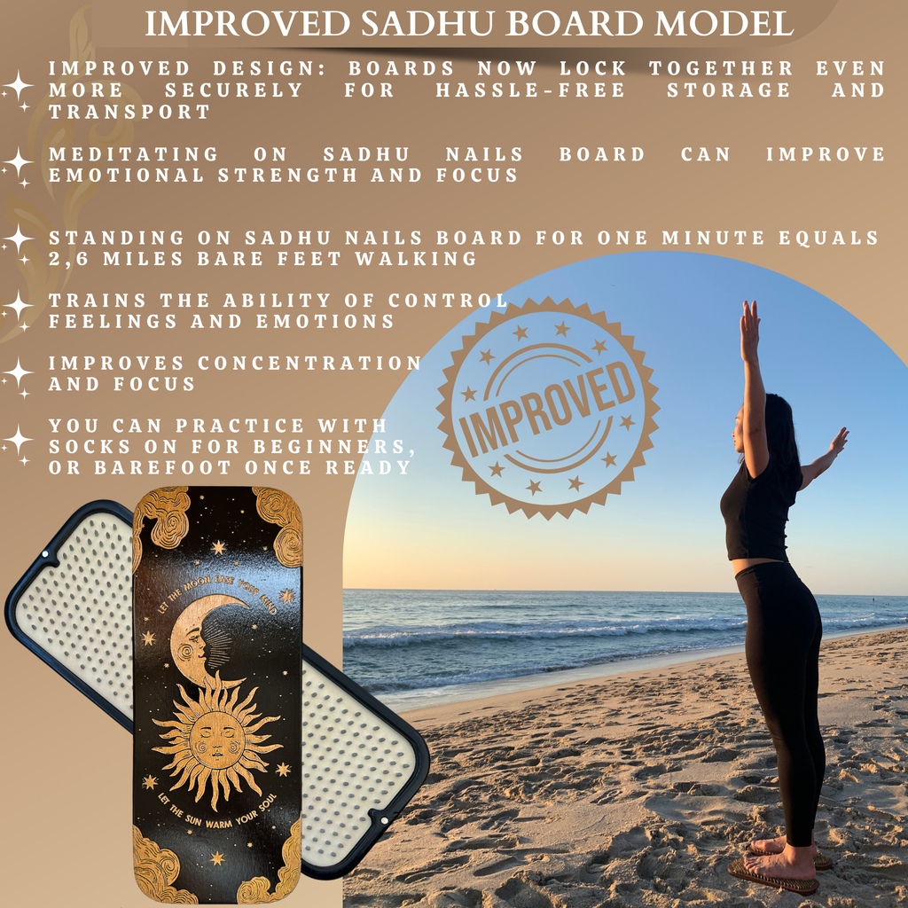 Sadhu Board with Aluminum Nails for Beginners – 8mm (0.31 in) | Tengry