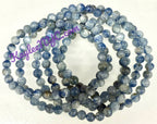 Natural Blue Kyanite 6mm Crystal Healing Stretch Bracelet