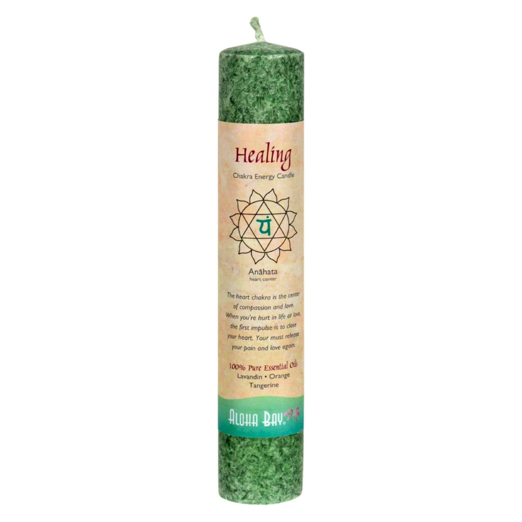 Aloha Bay 7 Chakra Energy Pillar Candle-6 Third Eye: Abundance