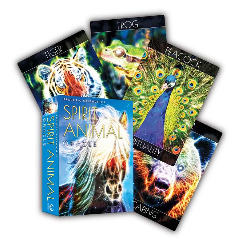 Spirit Animal Oracle by Frédéric Calendini: Flashcards 128 pages / English