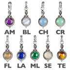 Sterling Silver Pendant With Round Stone: Fluorite