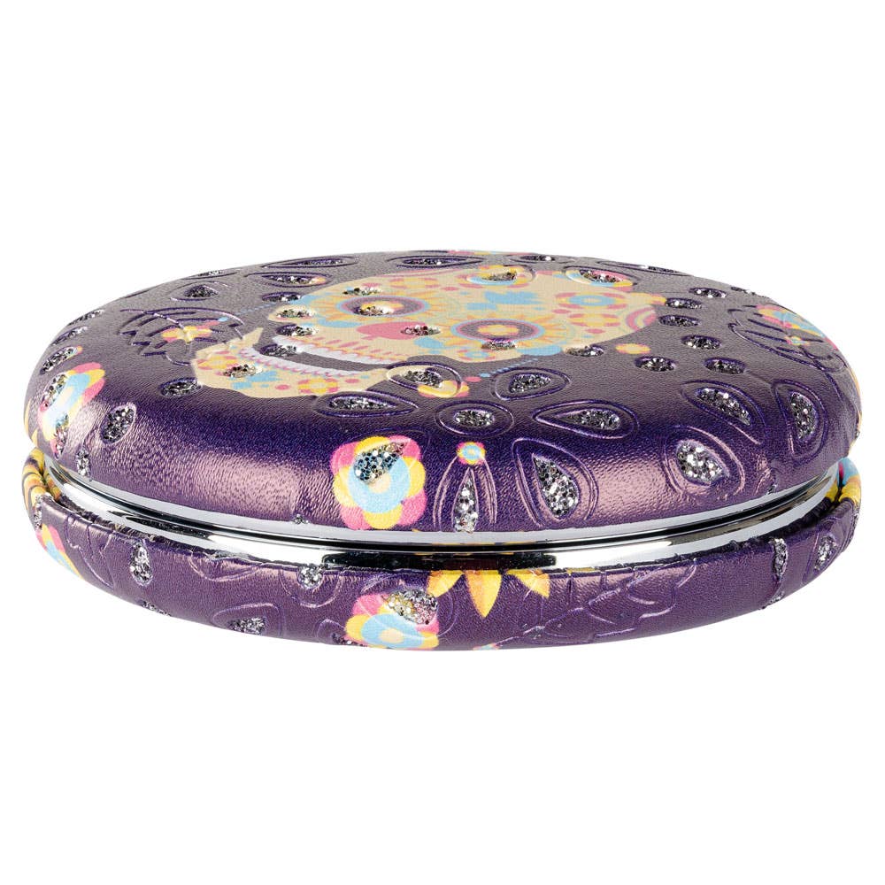 COMPACT SKULL MIRROR - ASSORTED COLORS