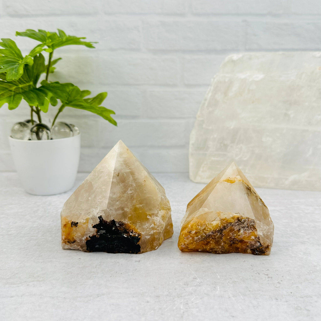 Golden Healer Semi Polished Point Crystal - By Weight: 100-200g