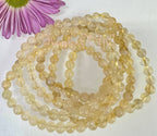 6mm Citrine Crystal Healing Stretch Bracelets 7.5"