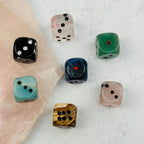 Crystal Gemstone Dice - YOU CHOOSE STONE -: Crystal Quartz