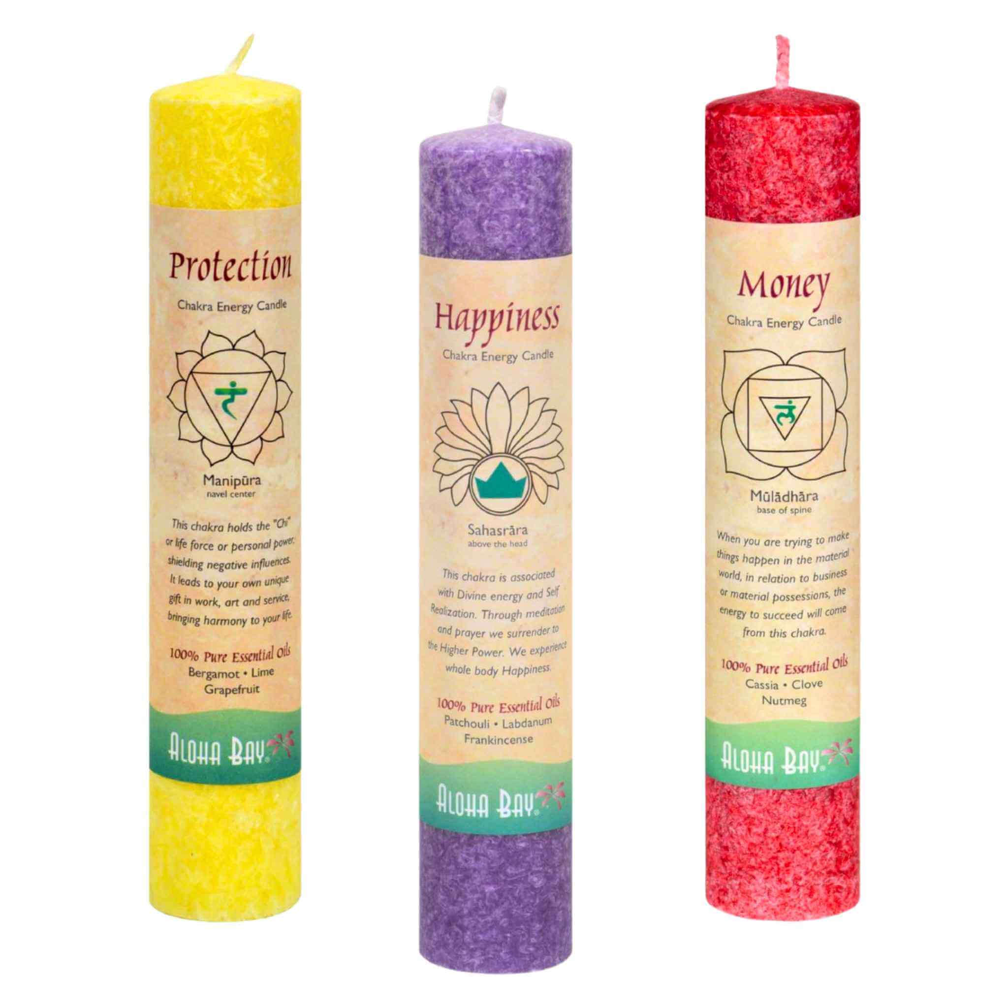Aloha Bay 7 Chakra Energy Pillar Candle-2 Sacral: Love