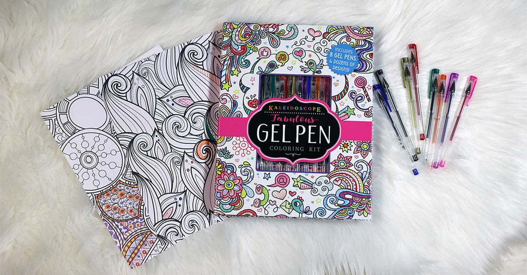 Kaleidoscope: Fabulous Gel Pen Coloring Kit by Editors of Silver Dolphin Books: Kit - Paperback 48 pages / English