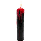 Dripping Colors Pillar Candle - Black/Red (Each): Black/Red