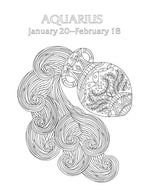 Aquarius: Your Cosmic Coloring Book by Mecca Woods: Paperback 48 pages / English
