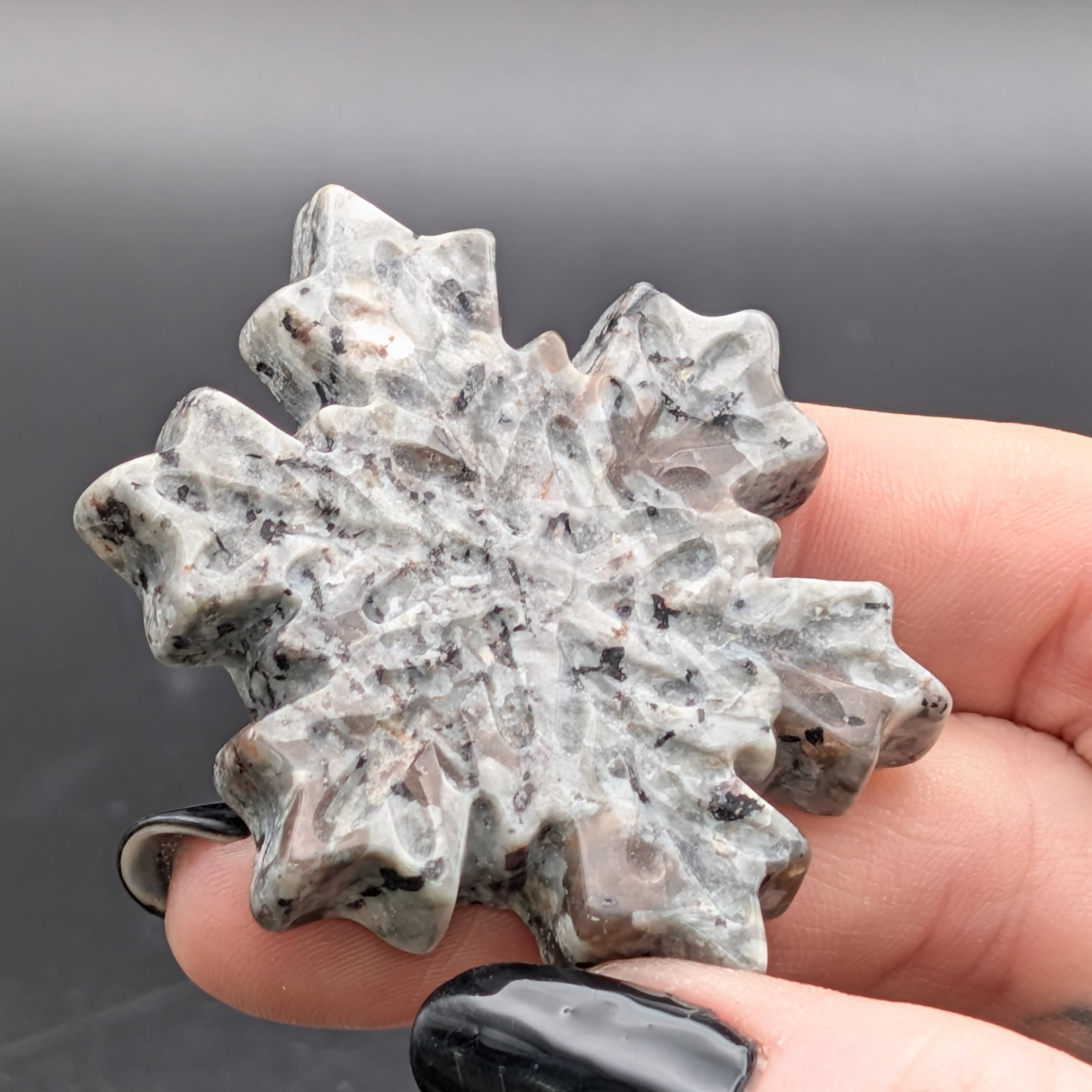 Yooperlite Snowflake Carving