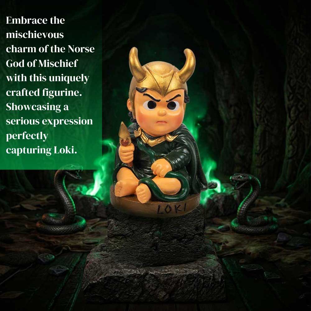 Polyresin Baby Viking Figurine - Loki (Each)