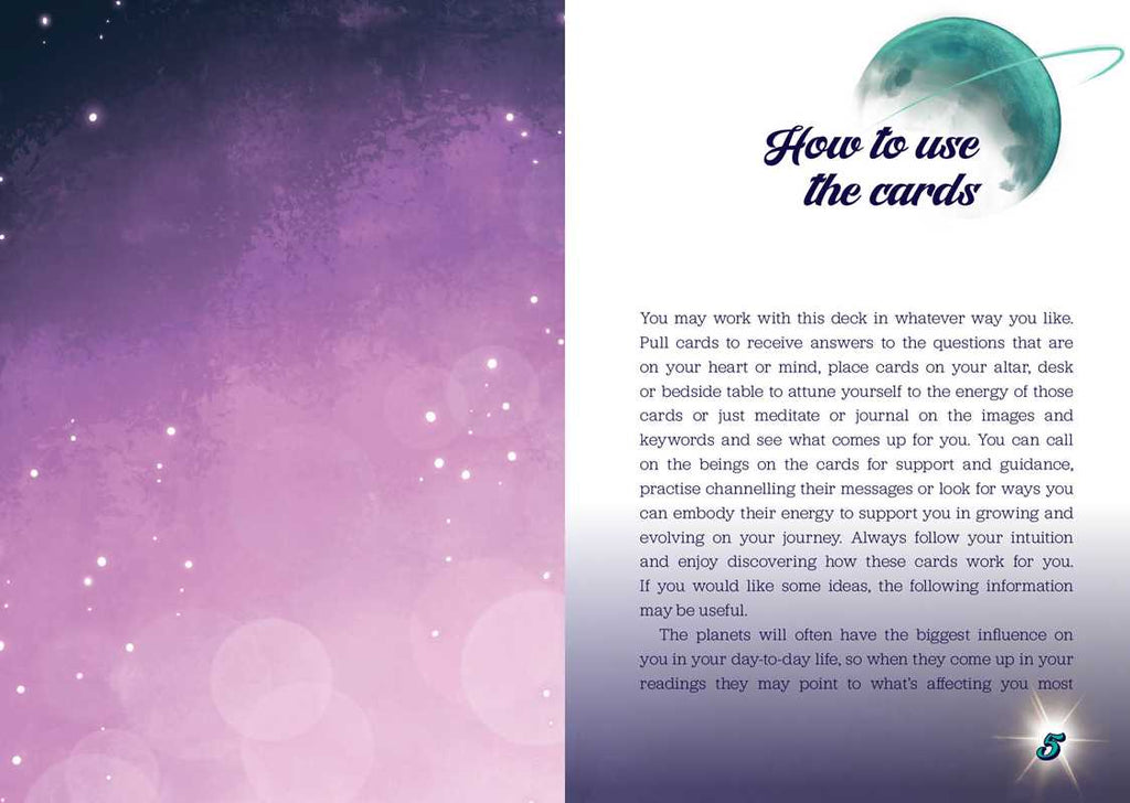 Galactic Guides Oracle by Victoria Maxwell: Flashcards 144 pages / English