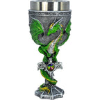 Stainless Steel Chalice - Medieval Dragon w/ Gem (Each): Medieval Dragon