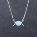 Opalite Triple Moon Necklace