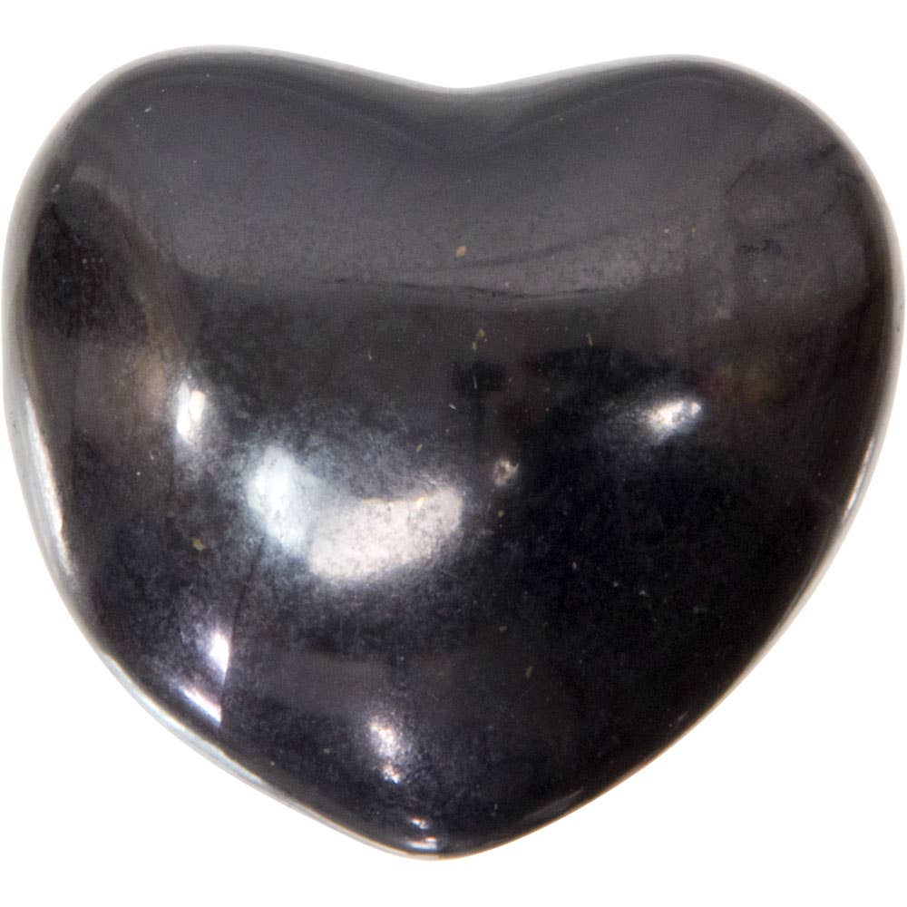 Puffed Gemstone Heart - Shungite (Each)