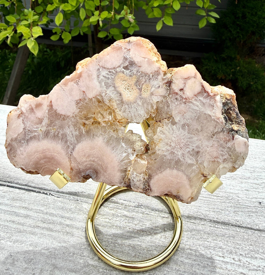 Wholesale 2 lbs Natural Pink Amethyst Flower Agate Slabs