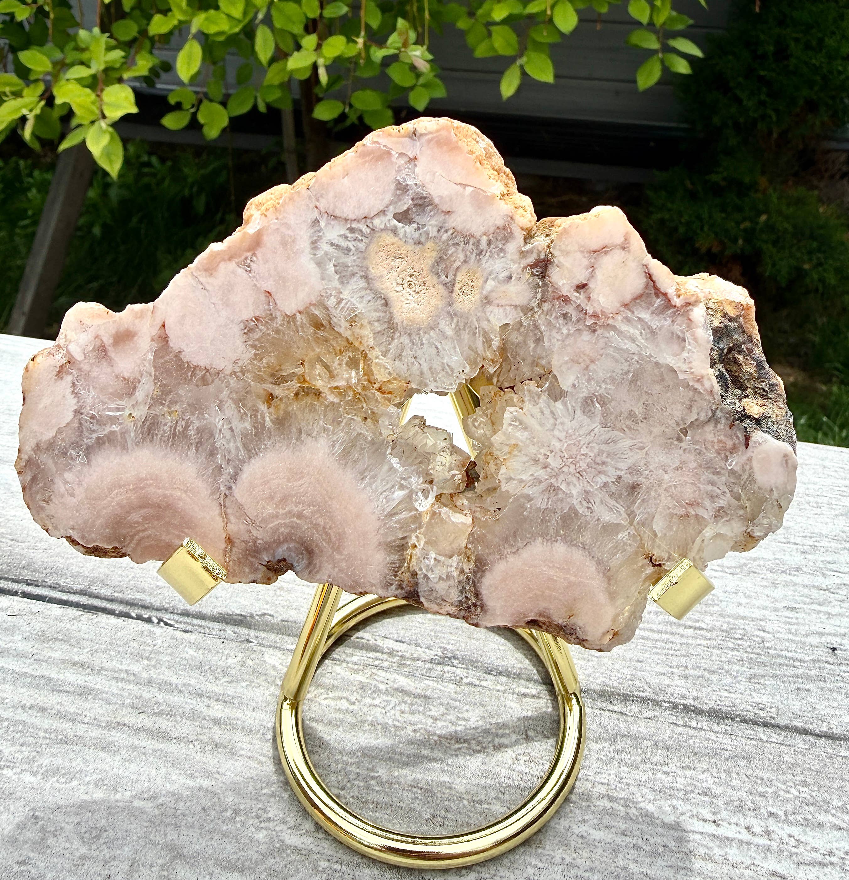 Wholesale 2 lbs Natural Pink Amethyst Flower Agate Slabs