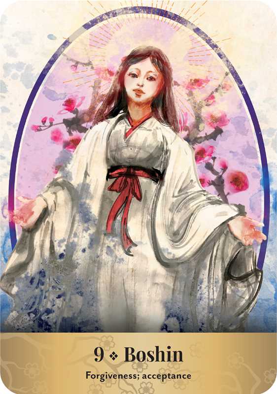 Japanese Gods & Spirits Oracle by Makoto Akiyama: Flashcards 128 pages / English