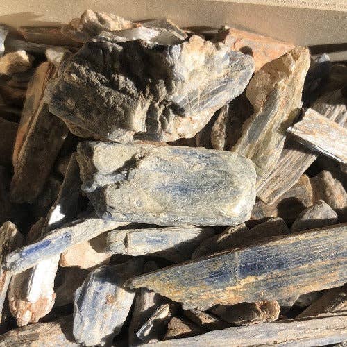 Kyanite raw stones - Blue healing Kyanite: 2 in