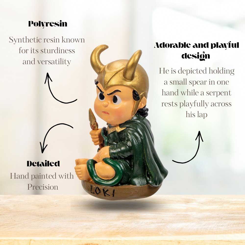 Polyresin Baby Viking Figurine - Loki (Each)