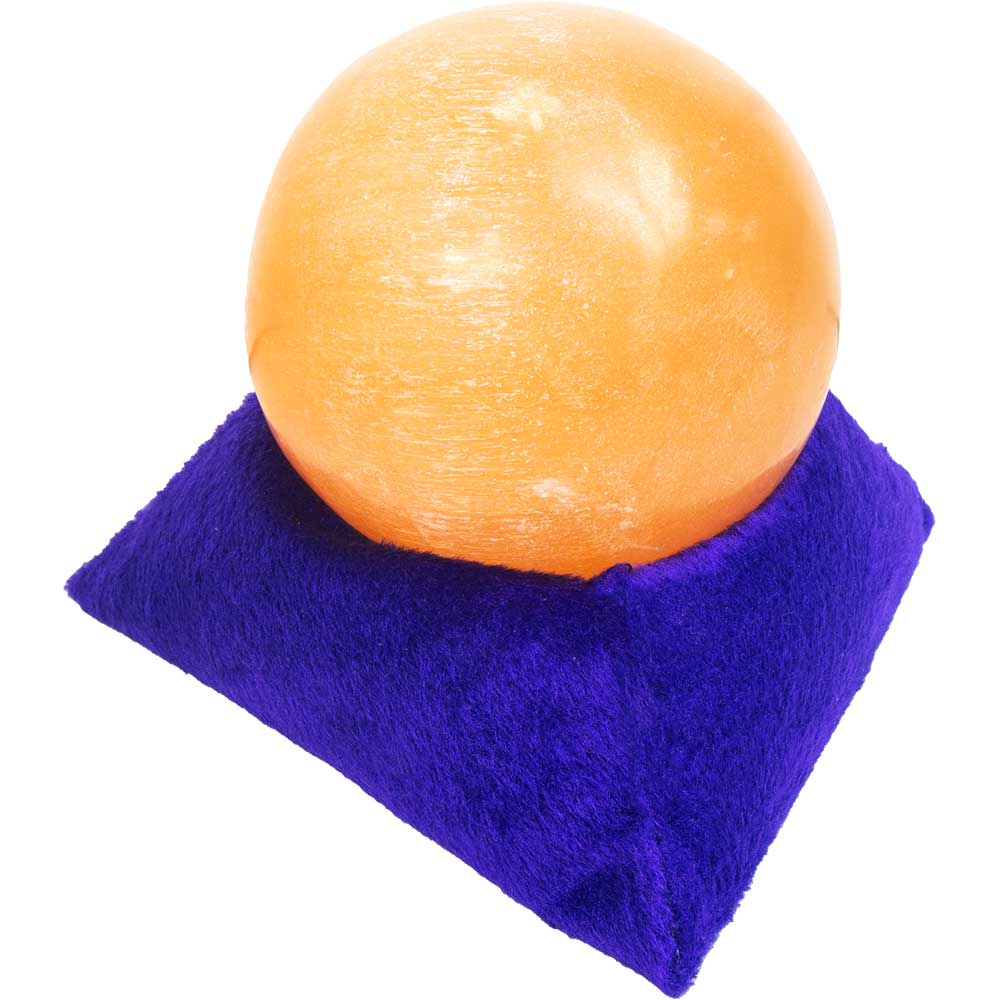 Velvet Crystal Display Pillow Triangle - Purple (Each): Purple