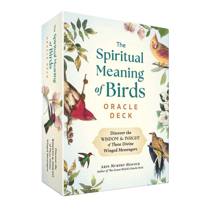 Spiritual Meaning of Birds Oracle Deck by Arin Murphy-Hiscock: Flashcards 50 pages / English