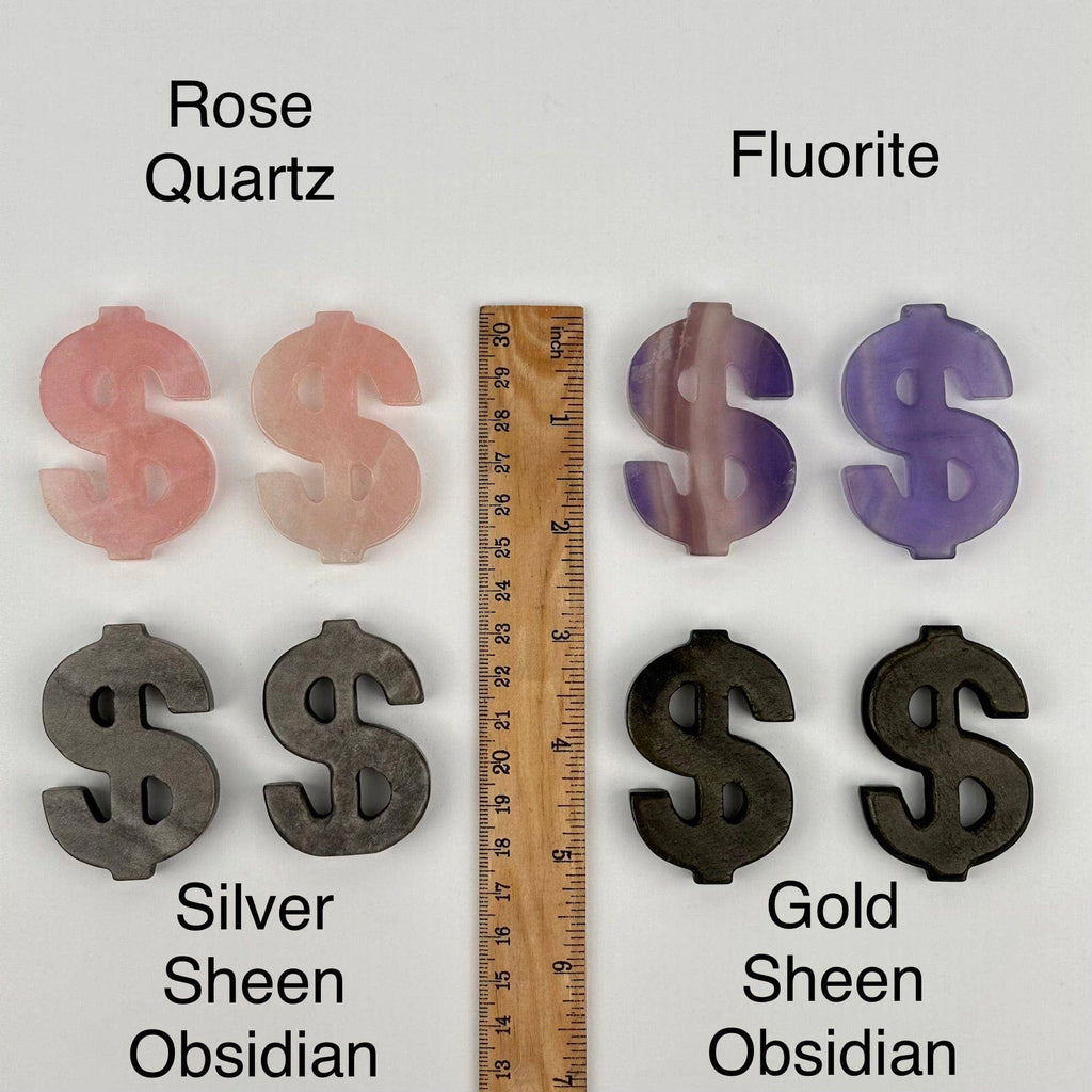 Gemstone Crystal Money Symbol: Fluorite