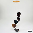 Agate Heart Crystal Wind Chimes : Mixed