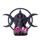 Triple Moon Spiral Goddess with LED Base