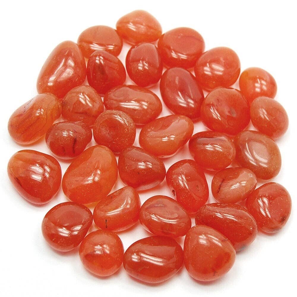 Carnelian tumble stone
