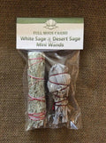 Mini White Sage and Desert Sage - Pack of 2
