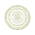 (PC)CRYSTAL GRID - BRASS SRI YANTRA 6"DIA.