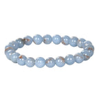 8mm Crystal Gemstone Energy Bead Stretch Bracelets: Labradorite
