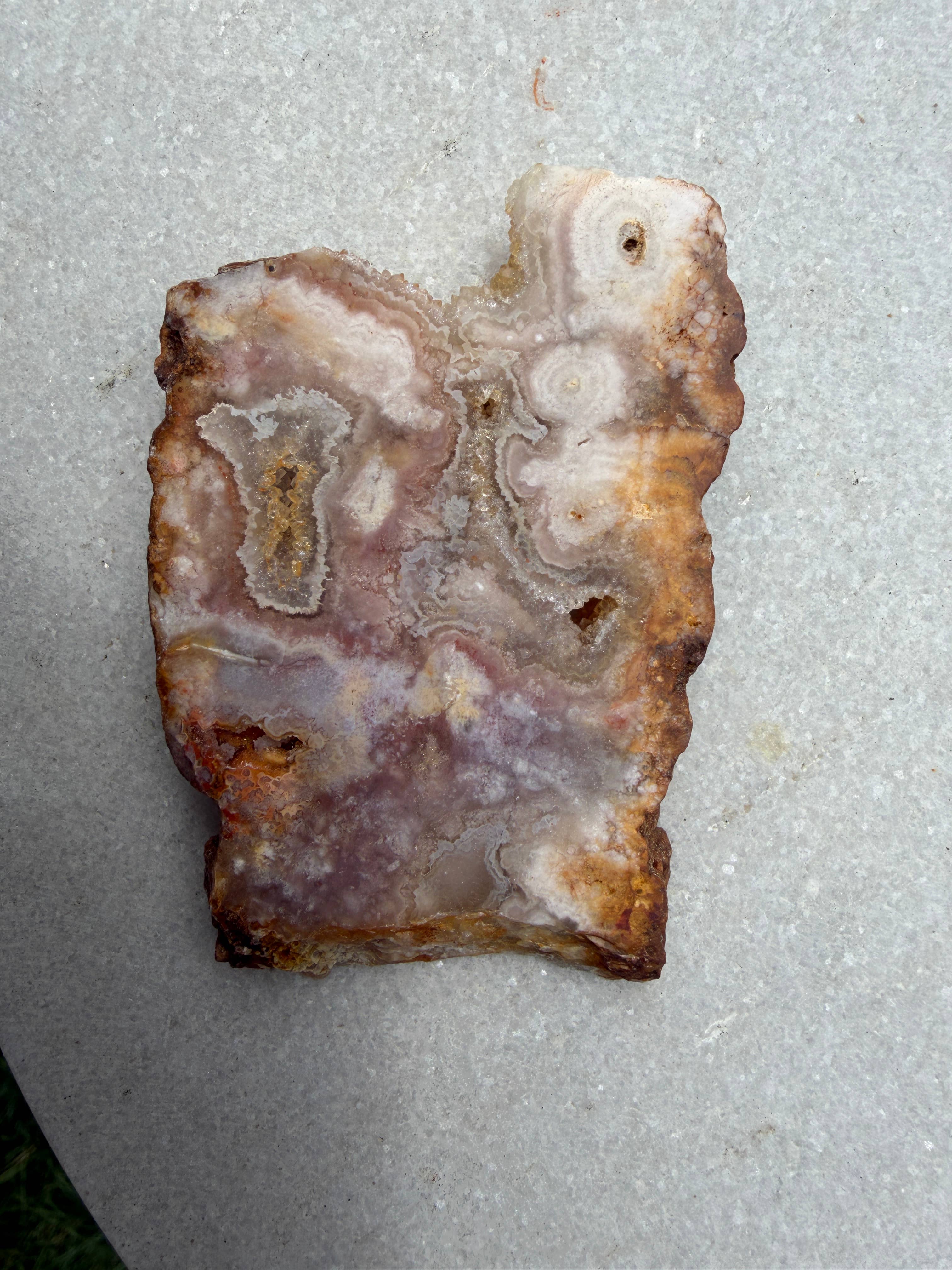Wholesale 2 lbs Natural Pink Amethyst Flower Agate Slabs