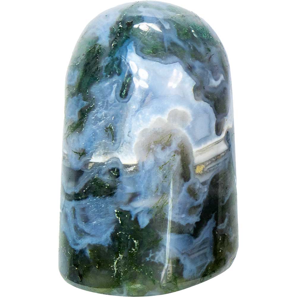 Freeform Standing Polished - Moss Agate (Each): Moss Agate